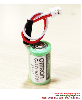 Omron CJ1W-BAT01; Pin nuôi nguồn Omron CJ1W-BAT01 lithium 3V 1/2AA 950mAh _Made in Japan